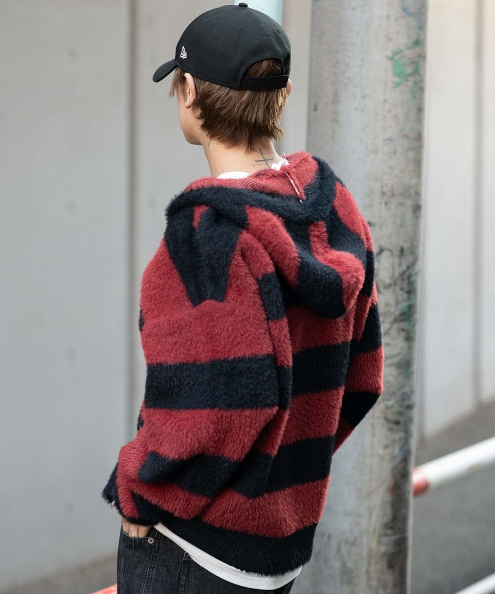 WEGO シャギーグラフィックZIPパーカー 