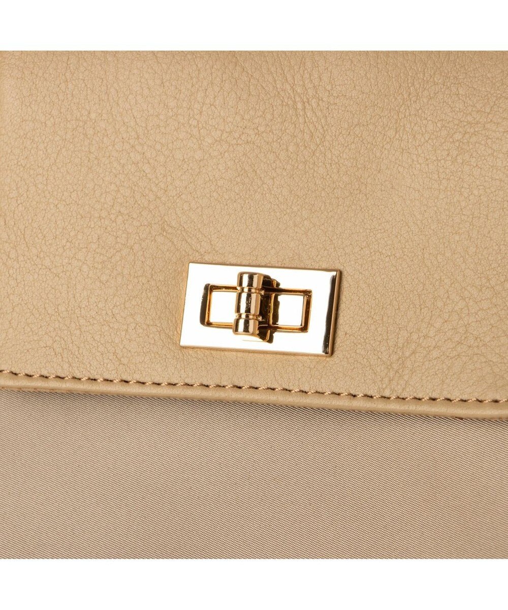 UNBILLION VERYコラボ ペルケ perche / 牛革フラップナイロントートバッグ 