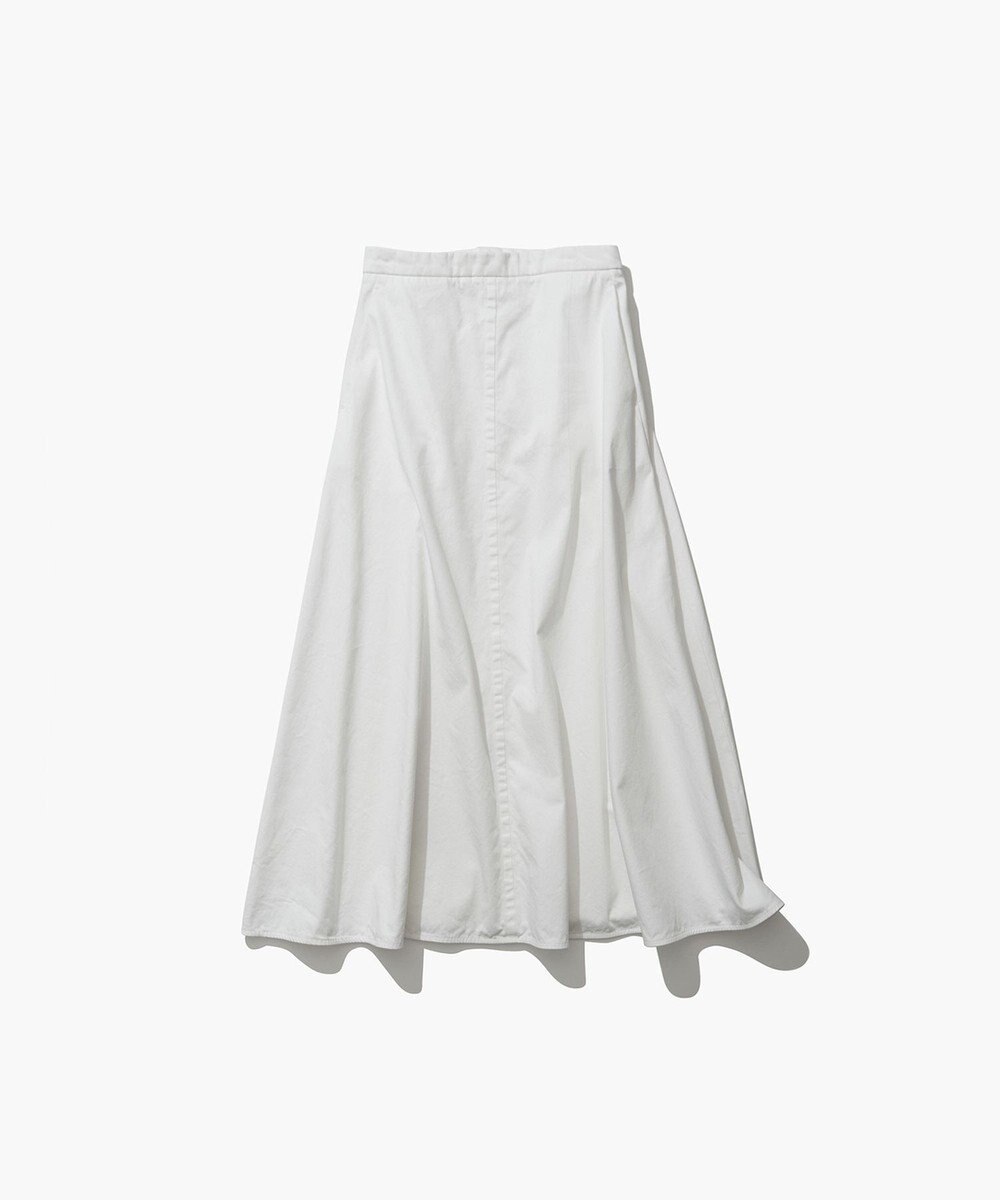 ATON NIDOM COTTON | Aラインスカート WHITE