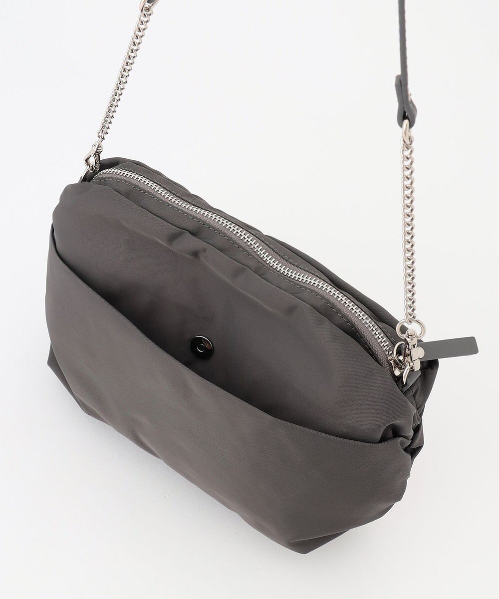 J.PRESS LADIES 【2way】ナイロンギャザー ショルダー バッグ 