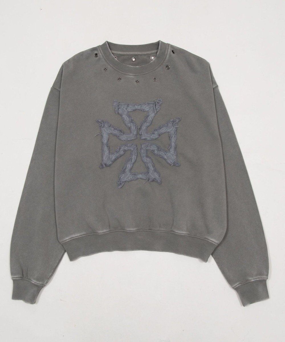 WEGO 【ユニセックス着用ITEM】ブリーチハトメロゴプルオーバー 