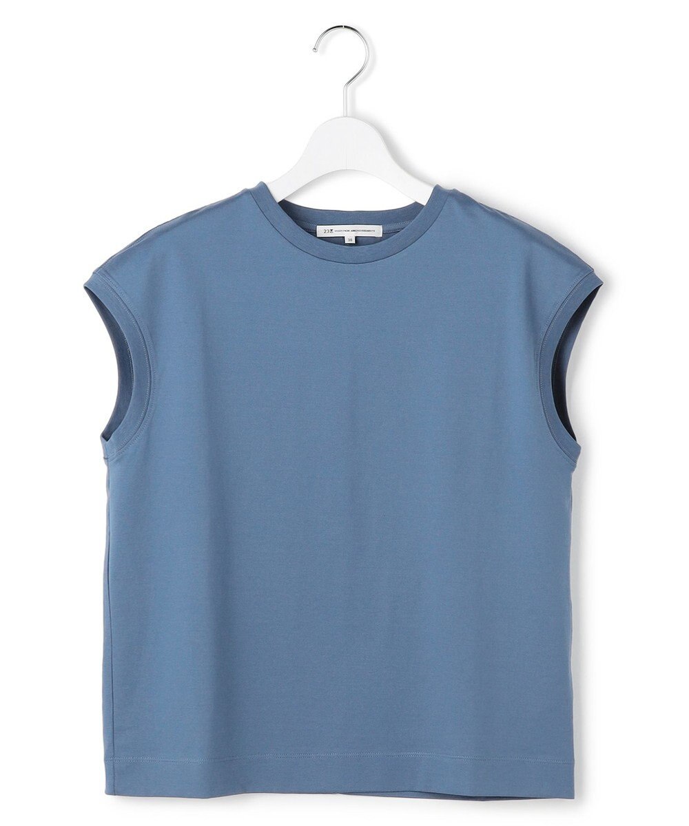 23区 シルキータッチ フレンチスリーブ Tシャツ 
