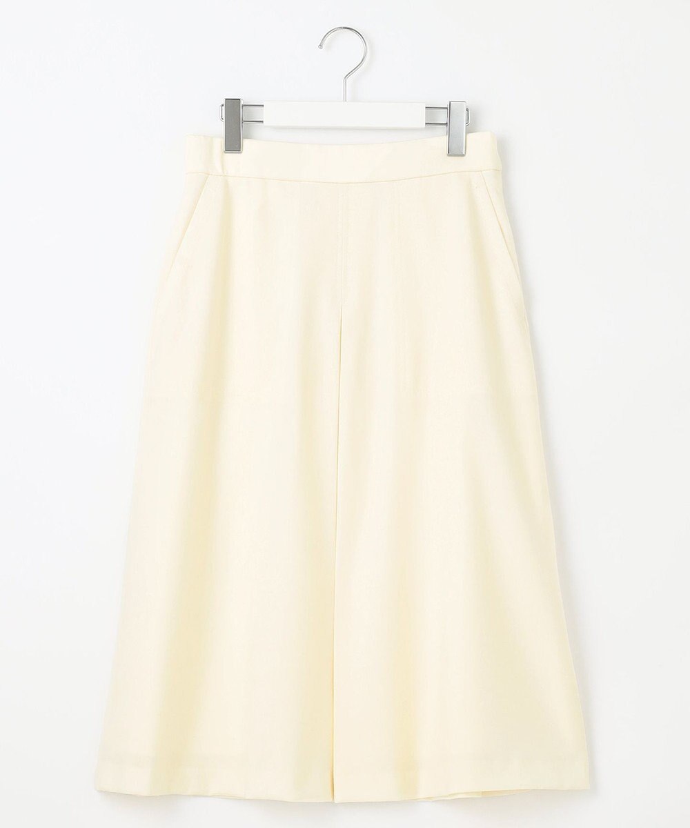 自由区 【洗える】ウォッシャブルハイカウントフラノ タックスカート 