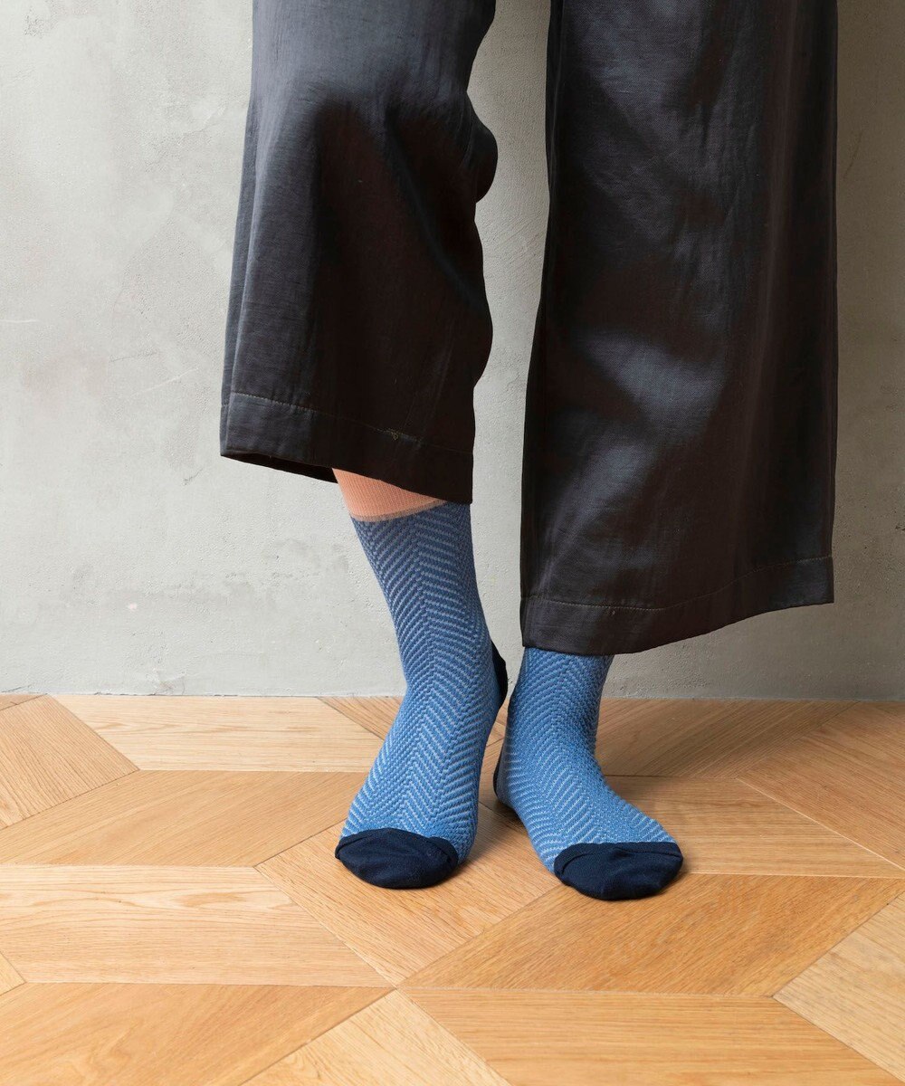 TRICOTE HERRINGBONE BUMPY SOCKS／ヘリンボーンパンビーソックス 