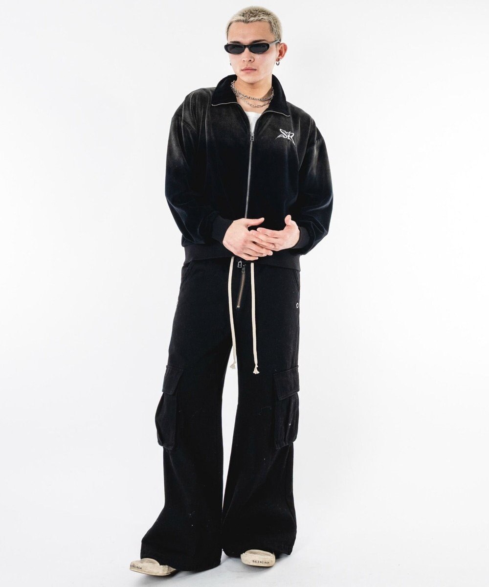 WEGO 【ユニセックス着用ITEM】ブリーチロゴベロアトラックジャケット 