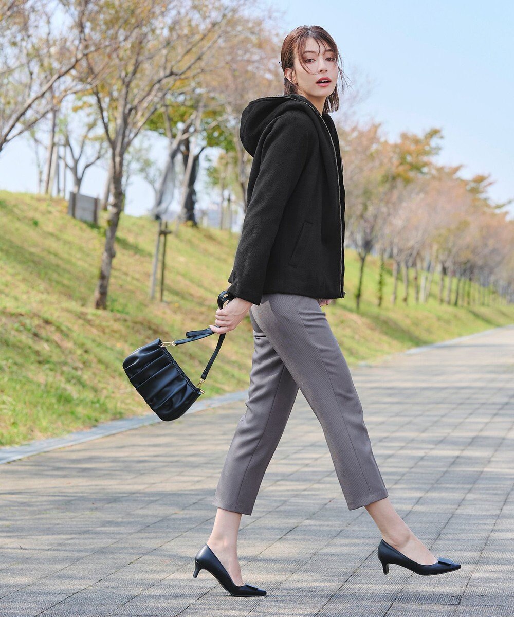 Tiaclasse モッサ風フード付きショートコート 