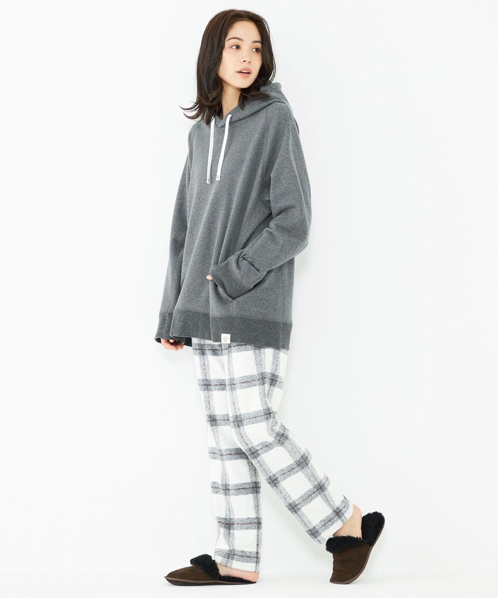 JOSEPH ABBOUD MOUNTAIN 【SPACE／UNISEX】フランネルジャージーブロック パンツ 