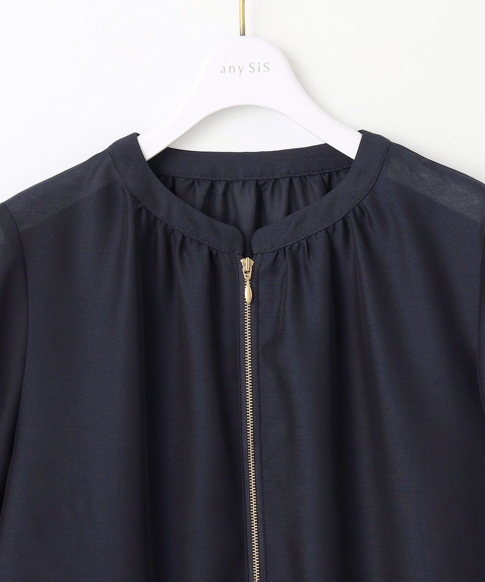 ANY SIS 【接触冷感】シアー ブルゾン 