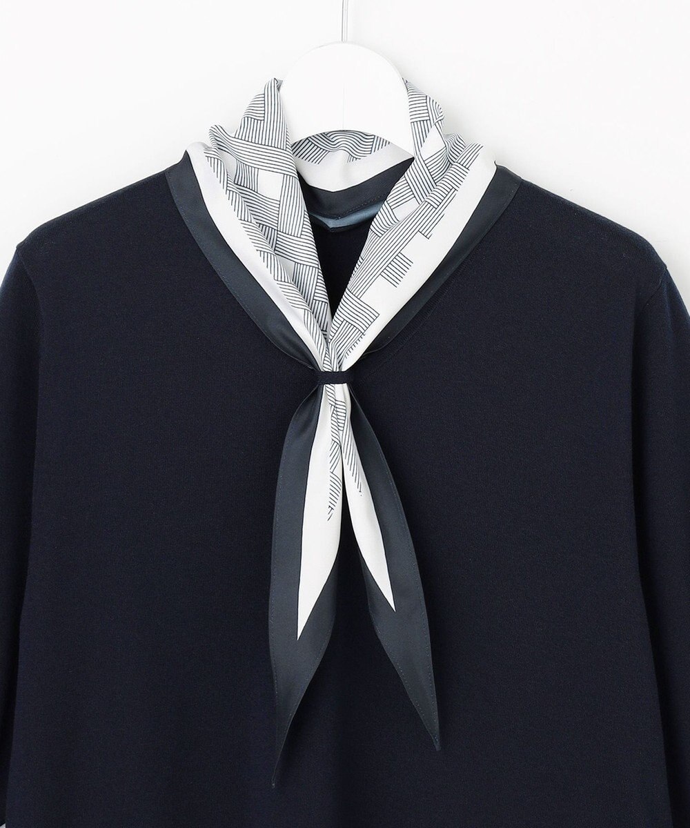 J.PRESS LADIES S 【2WAY・シーンレスに活躍】SCARF KNIT Vネック ニット 