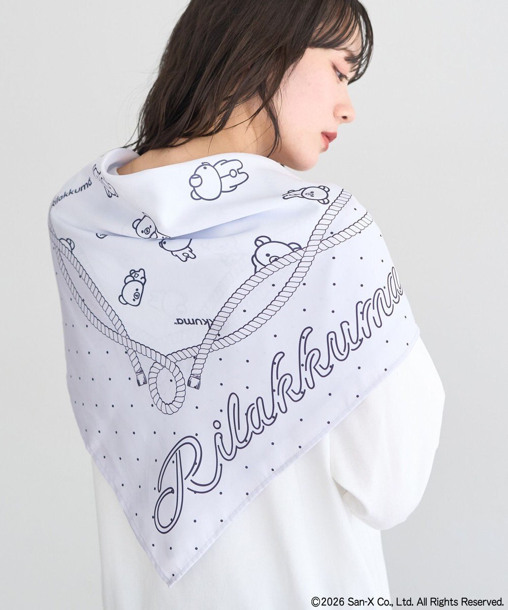 earth music&ecology 【予約】リラックマ×earth アソートドットスカーフ 