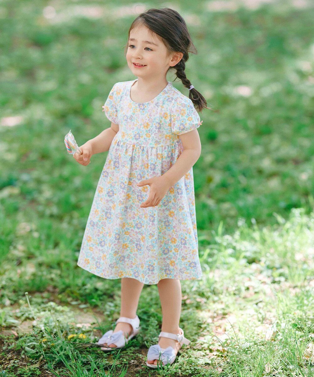 ANY KIDS リボン ヒール サンダル 