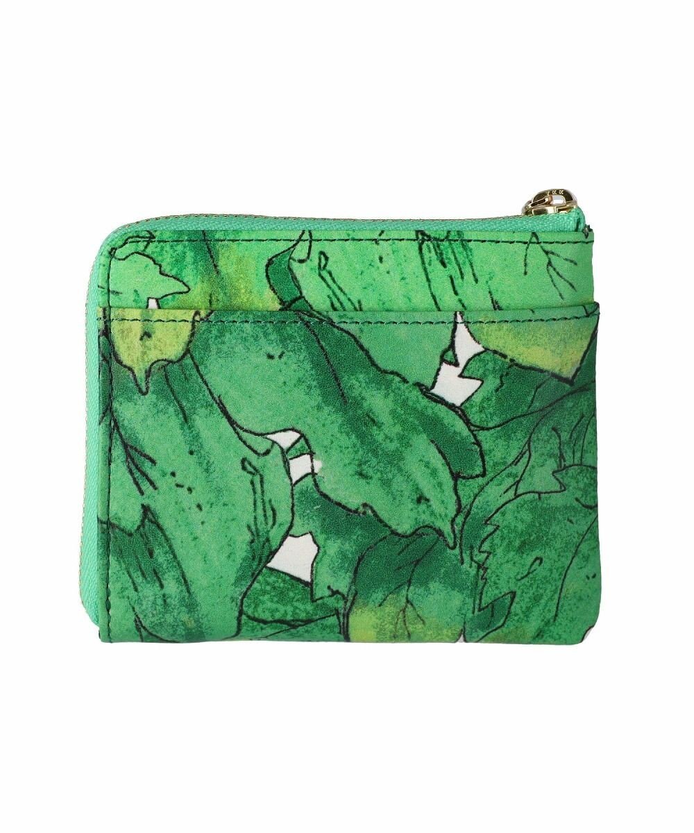 tsumori chisato CARRY 葉っぱ Lファスナー2つ折り財布 