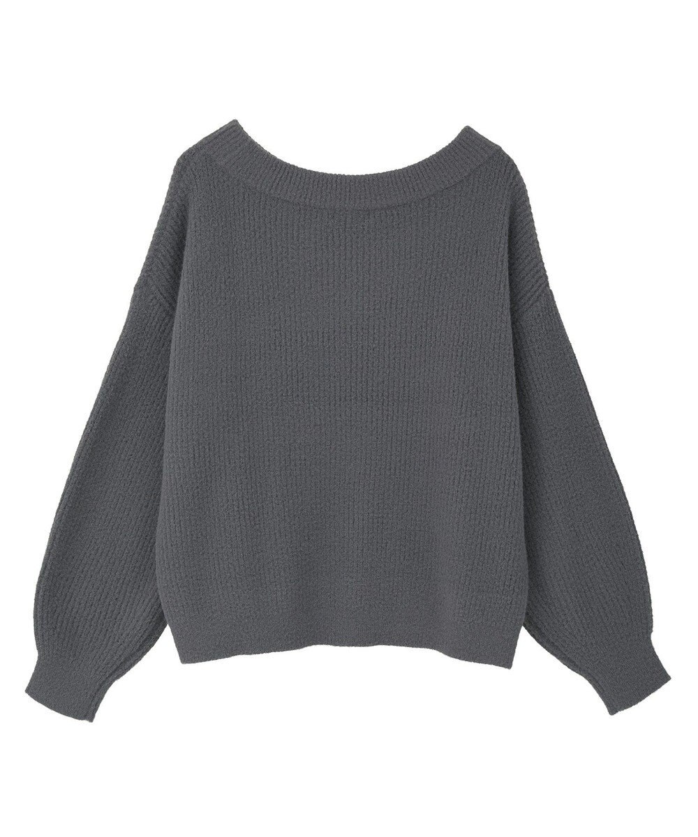 earth music&ecology パウダーシャギー畦プルオーバー 