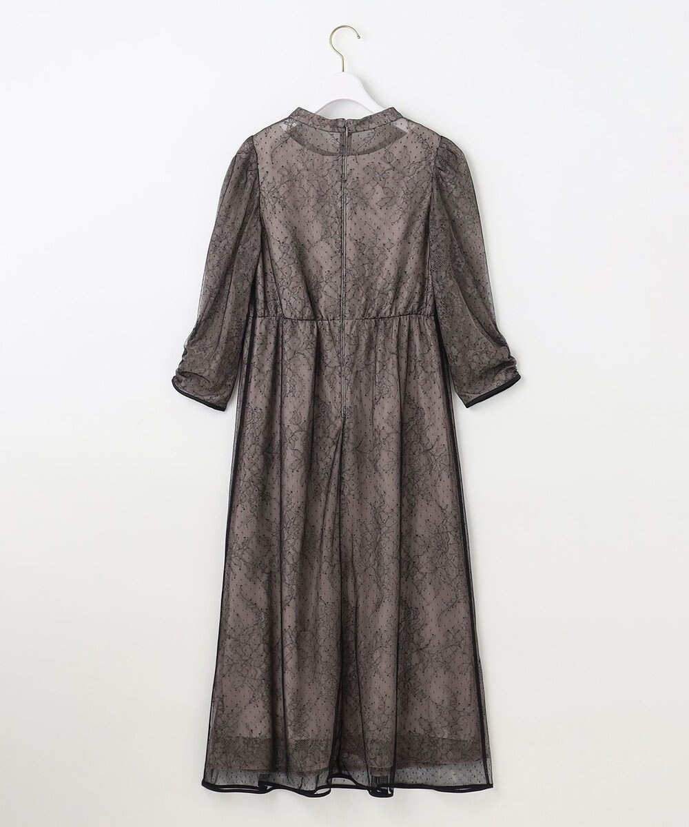 ANY SIS 【洗える】 ドットチュールレース ドレス 