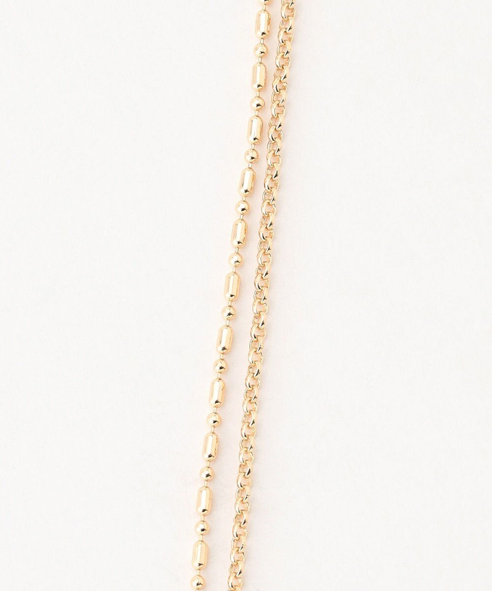 組曲 パールライクエンドノットレイヤード ネックレス 