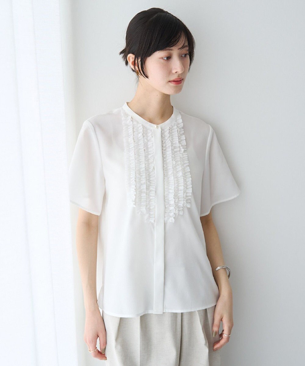 YECCA VECCA フリルデザインブラウス 