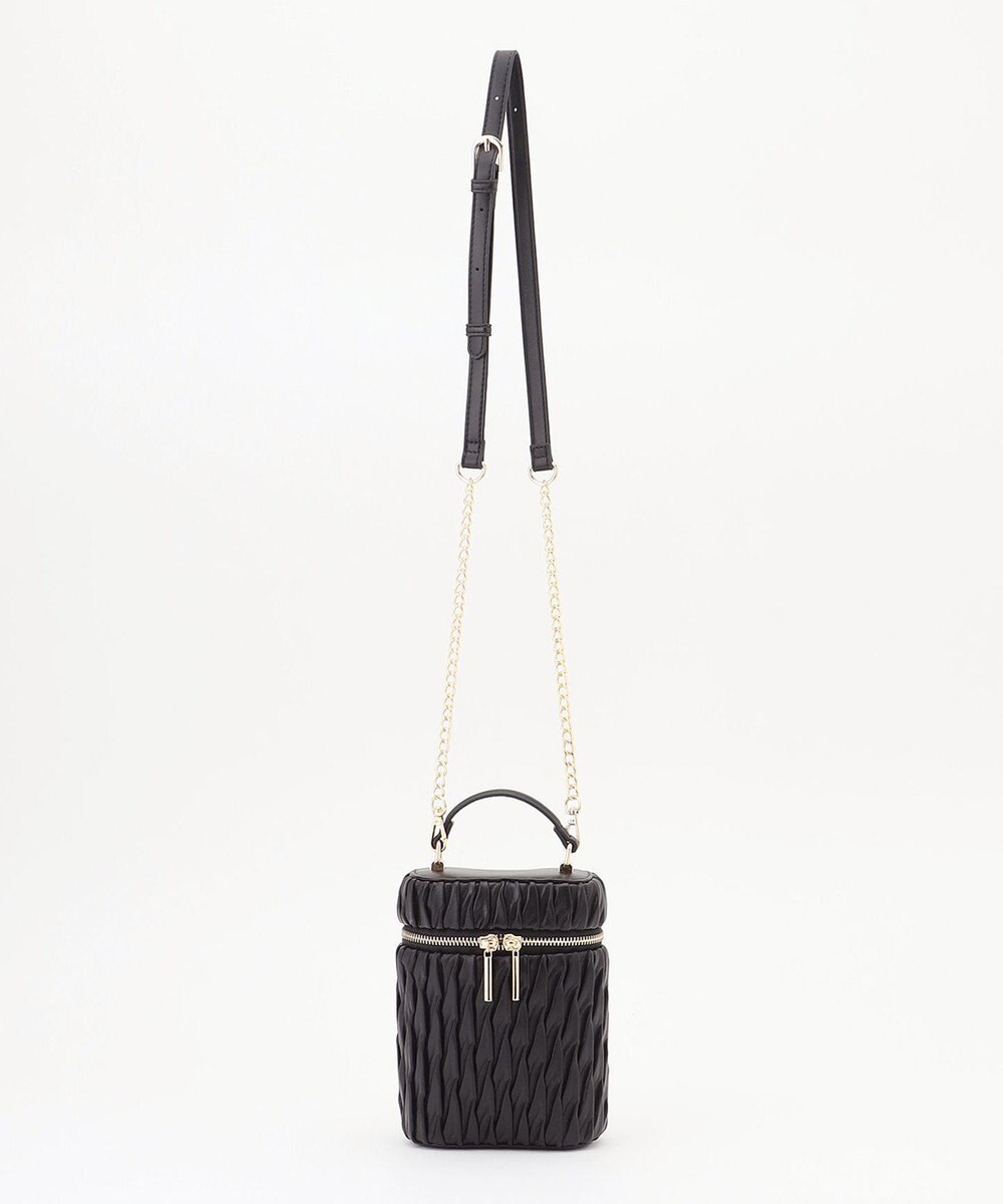 LA BAGAGERIE 【MONICA】ランダムプリーツバニティバッグ 