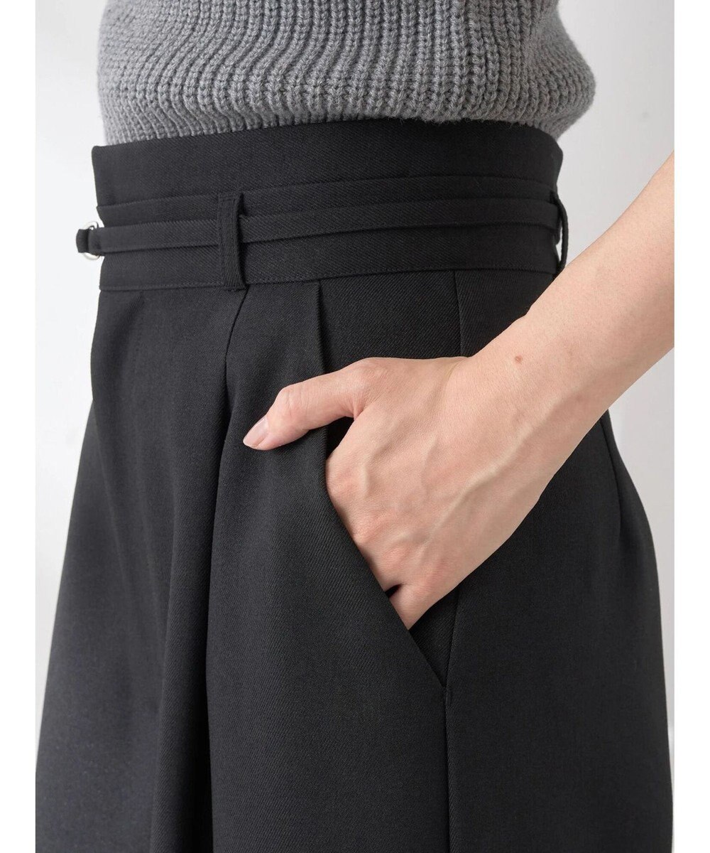 earth music&ecology ベルト付きワイドパンツ 