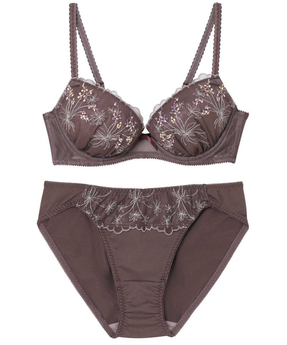 AMPHI ブラジャー ショーツセット まる胸メイク WEB限定カラーあり 【ブラショーツセット】 上下セット ブラ BCC224 アンフィ／ワコール 