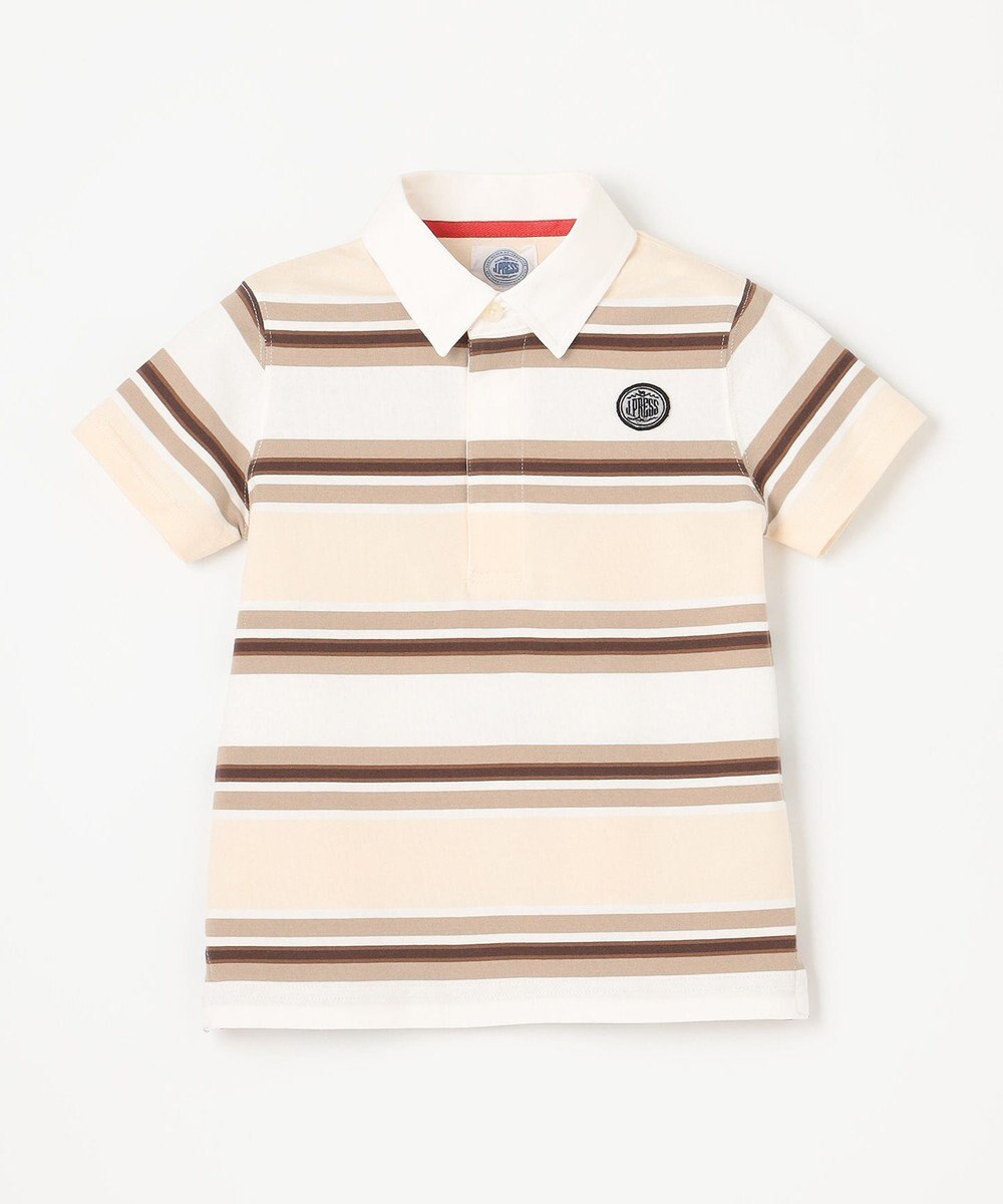 J.PRESS KIDS 【110-130cm】マルチボーダー 半袖ポロシャツ 
