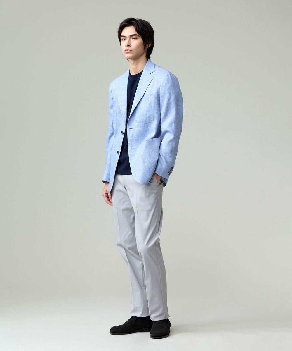 J.PRESS MEN 【ストレッチ】ハイパワーシャンブレードビーステムテーパード パンツ 