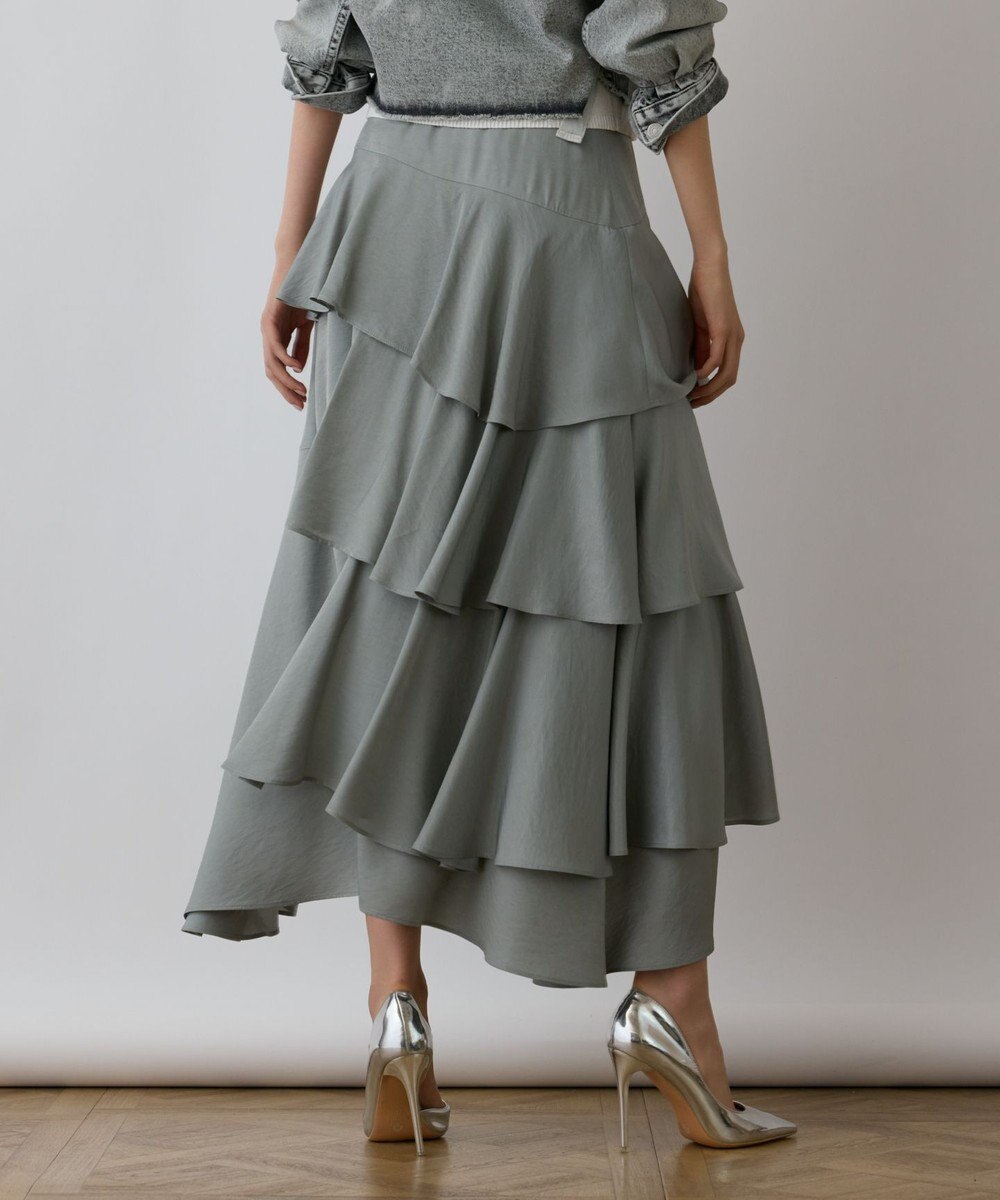 GRACE CONTINENTAL イレヘムサテンスカート 
