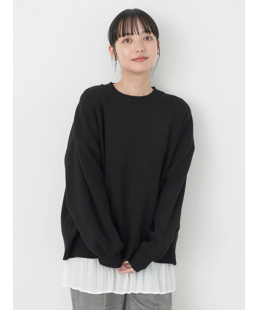 earth music&ecology アンチピリングバックスリットプルオーバー 