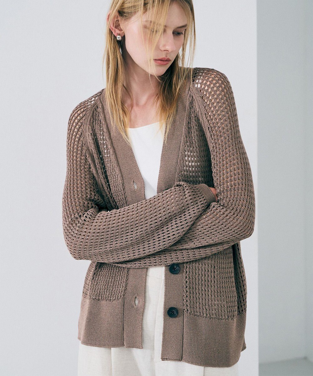 uncrave メッシュニット カーディガン 