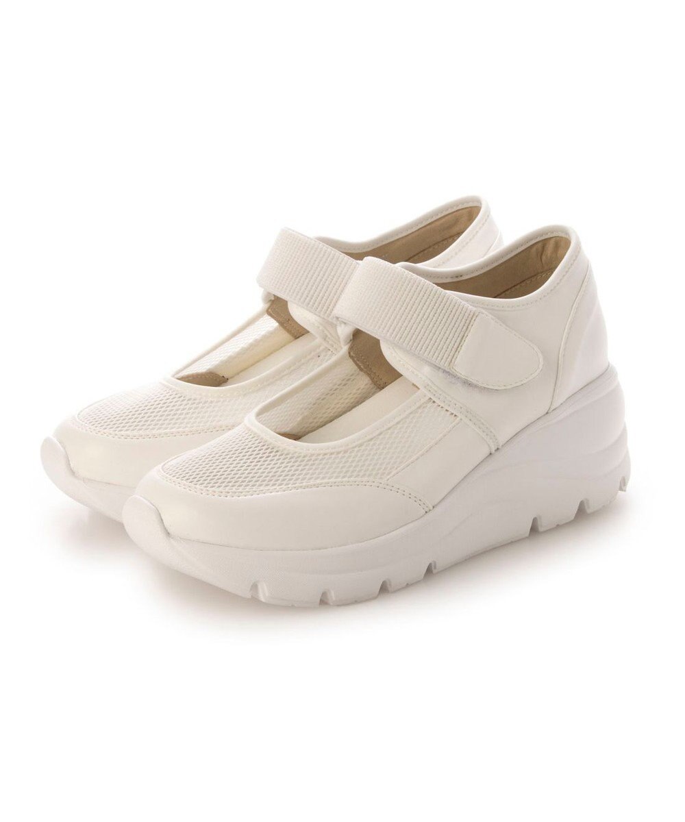 ing <ing>【WEB限定】厚底メッシュストラップスニーカー 