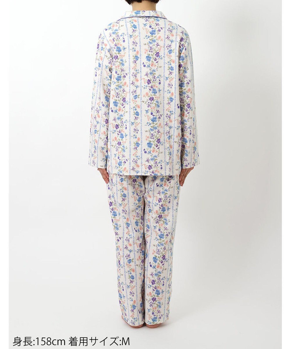 Wing パジャマ 長袖 長ズボン 綿混(本体) あったか レディース EP6011 ウイング／ワコール 