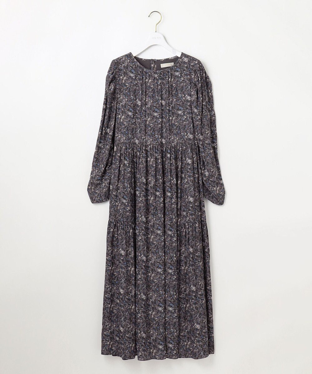 ANY SIS 【BAILA12月号掲載・貴島明日香さんコラボ】ペイントタッチフラワー ワンピース 