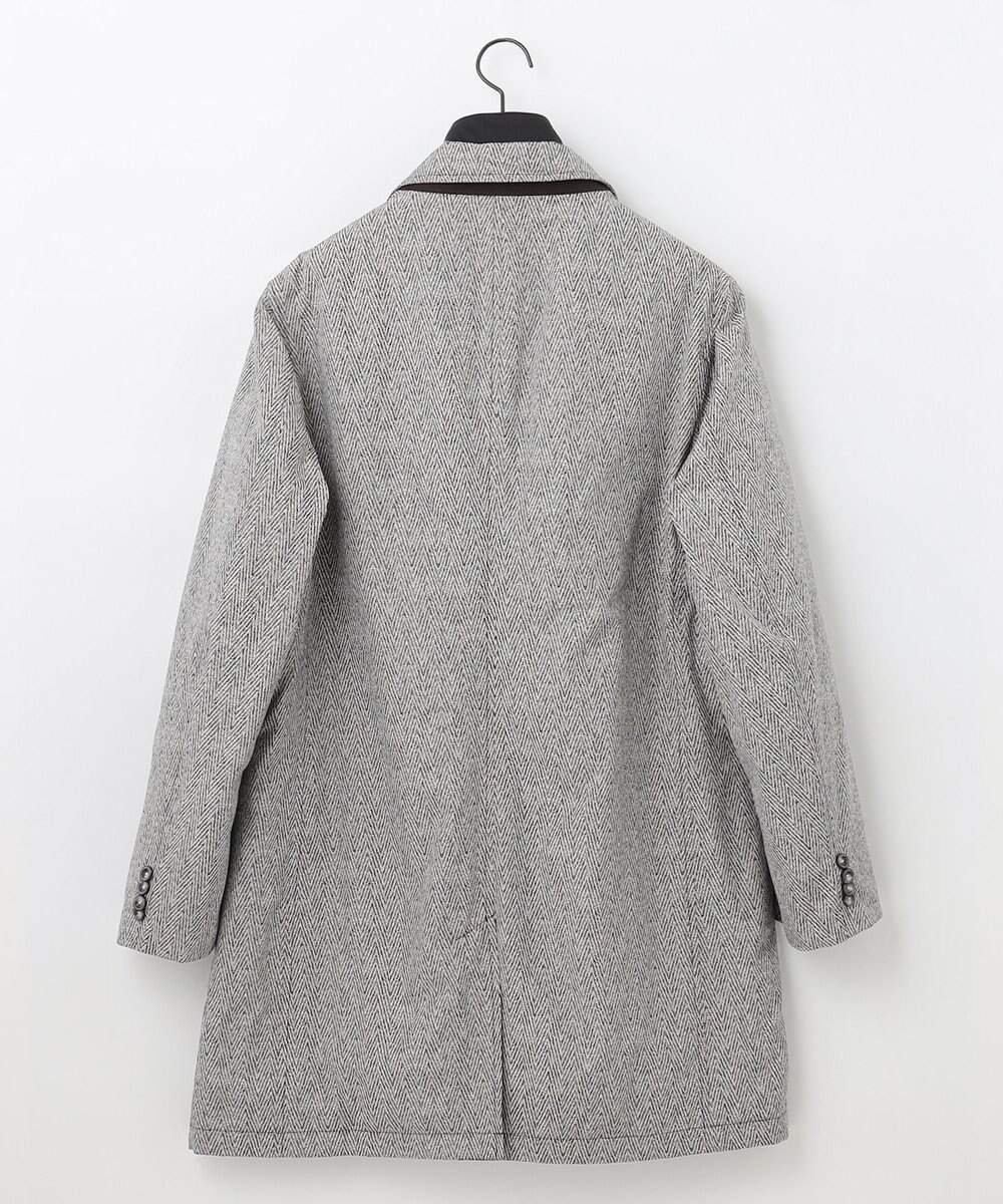 JOSEPH ABBOUD 【撥水/ダウン/ライナー取り外し可能】インターレースヘリンボン コート 