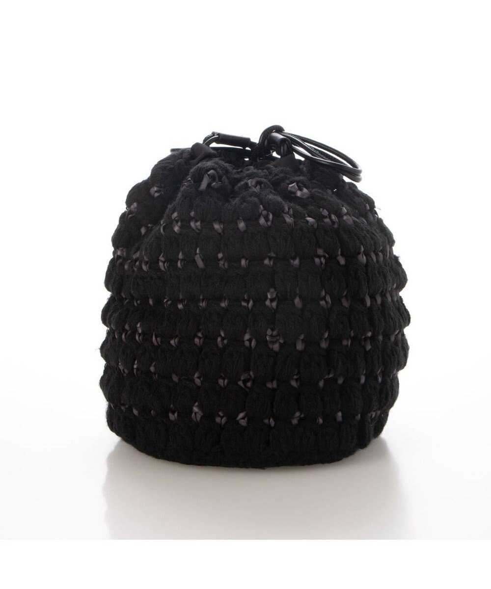 UNBILLION カシュカシュ cachecache / サテンリボン編み込み巾着ショルダー 