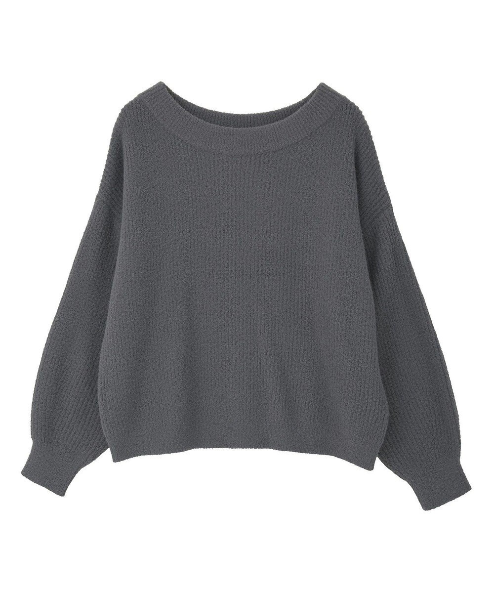 earth music&ecology パウダーシャギー畦プルオーバー 