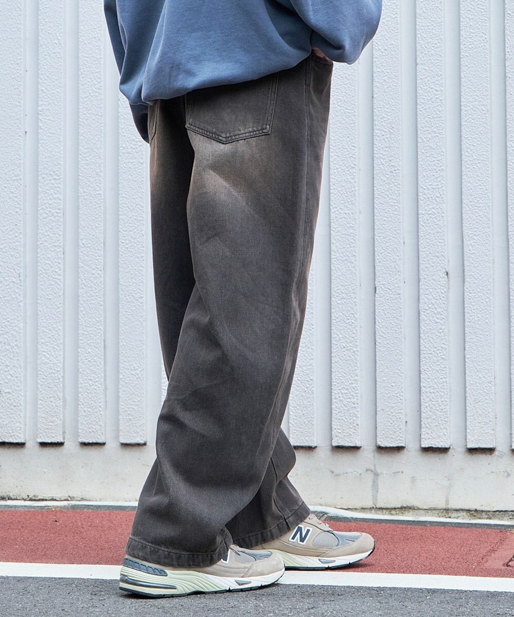 WEGO イージーバレルレッグデニムパンツ2 