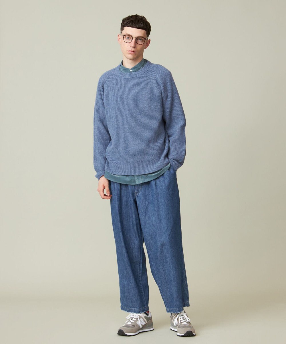 J.PRESS YORK STREET 【UNISEX】ウールカシミヤ クルーネックニット 