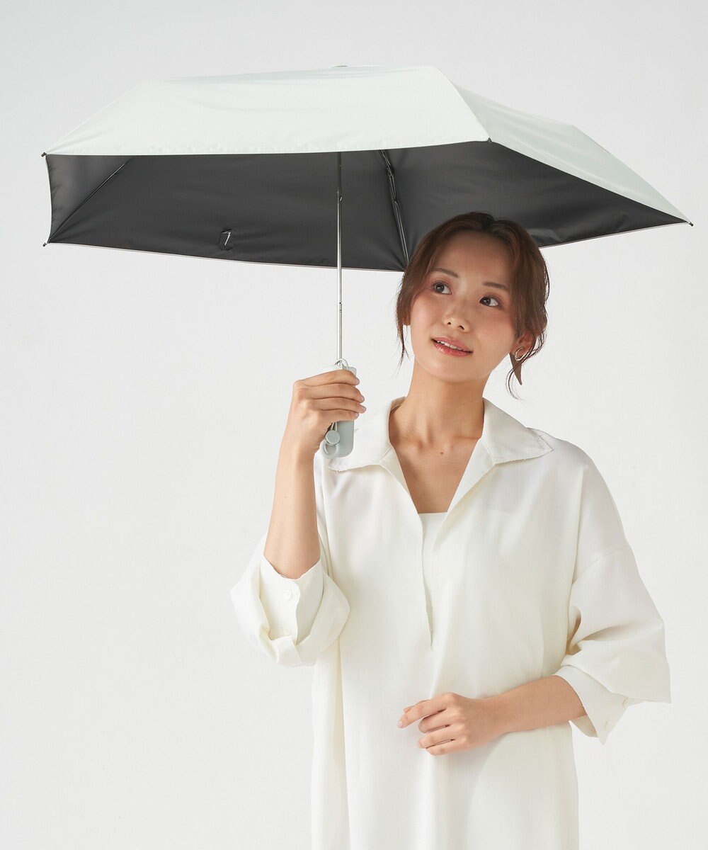 MOONBAT 【Pitaa】ハーフカプセル 無地 晴雨兼用日傘 折りたたみ傘 遮光率100%/UVカット率100%/UPF50+/遮熱効果/撥水加工/軽量/50cm 