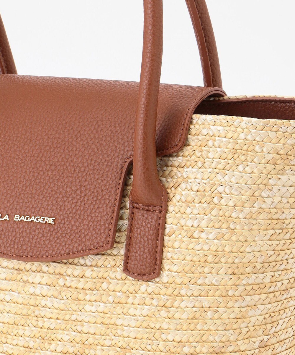LA BAGAGERIE フラップ2WAYかごトートバッグ 