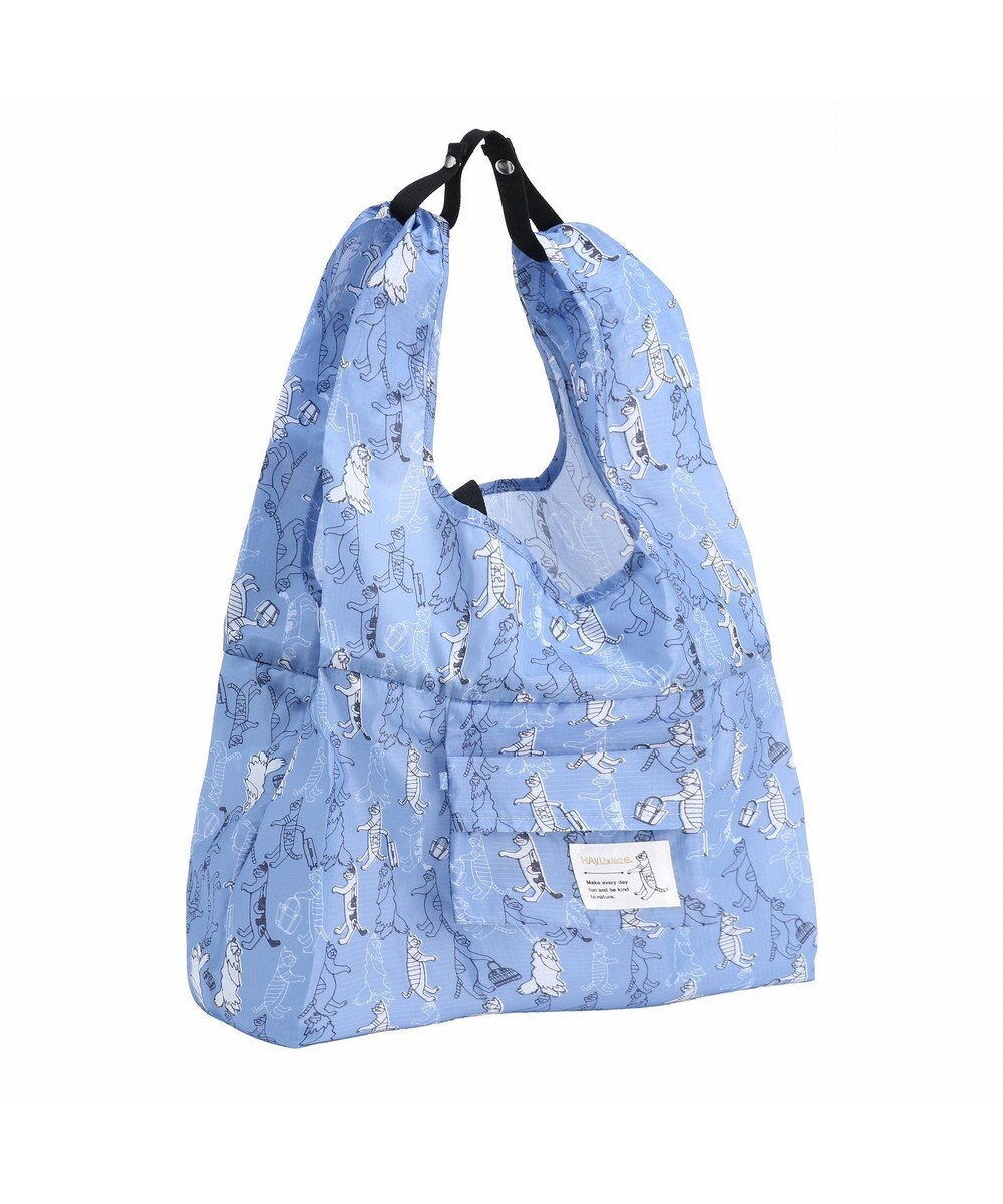 ACE BAGS & LUGGAGE 【折り畳み】 HAyU × ace. マルシェバッグ エコバッグ 猫柄 23L 17871 
