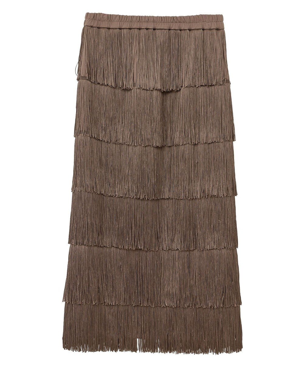 YECCA VECCA フリンジロングスカート 
