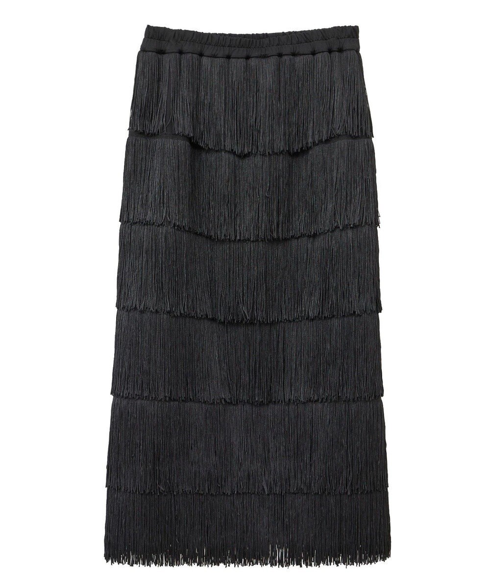 YECCA VECCA フリンジロングスカート 