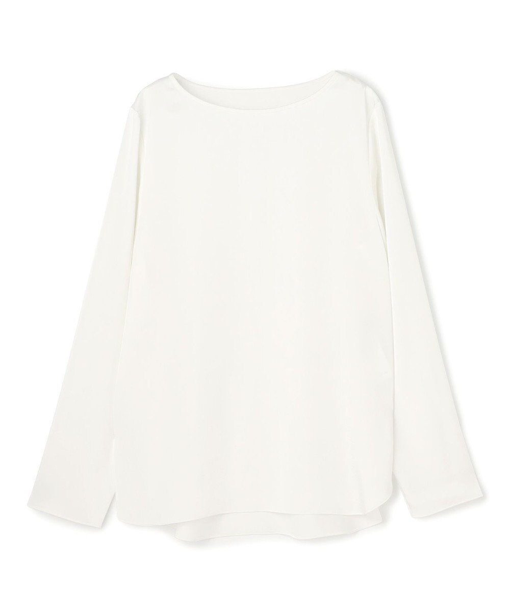 UNFILO サテン レイヤードブラウス 