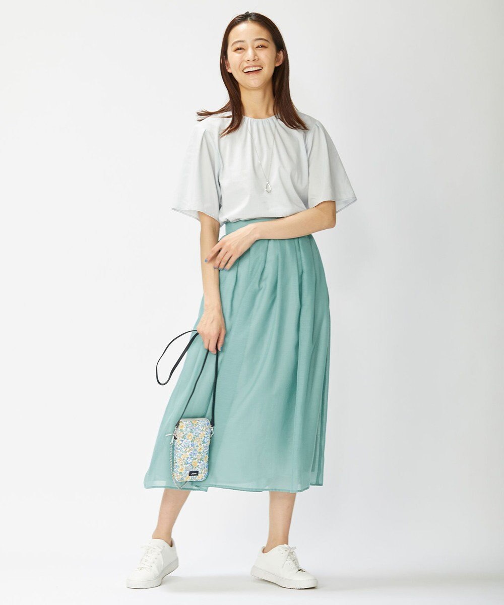 J.PRESS LADIES 【洗える】ブライトスパンボイルAタック スカート 