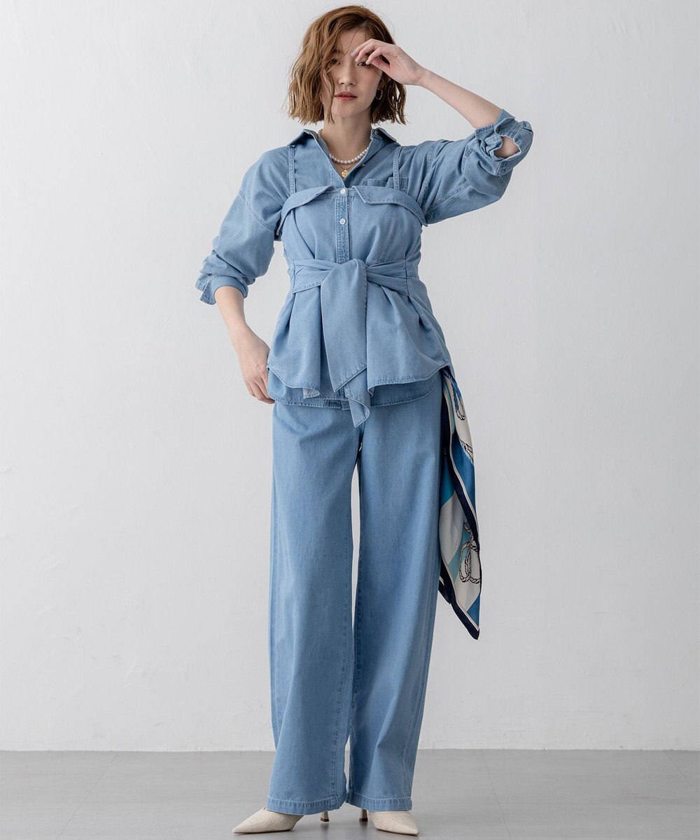 23区 スクエア シルク スカーフ 