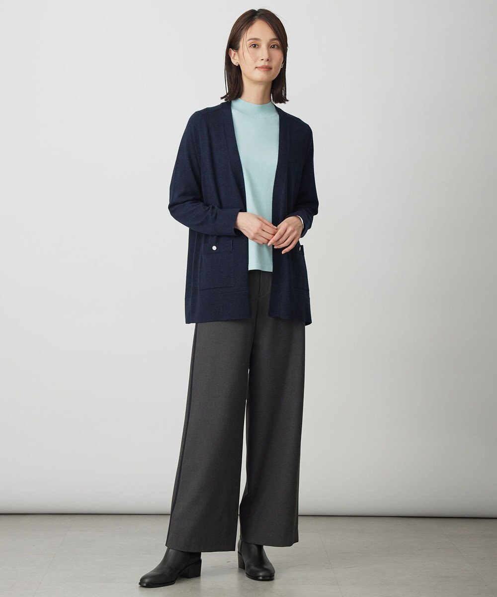 J.PRESS LADIES L KNIT BASIC ロング カーディガン 