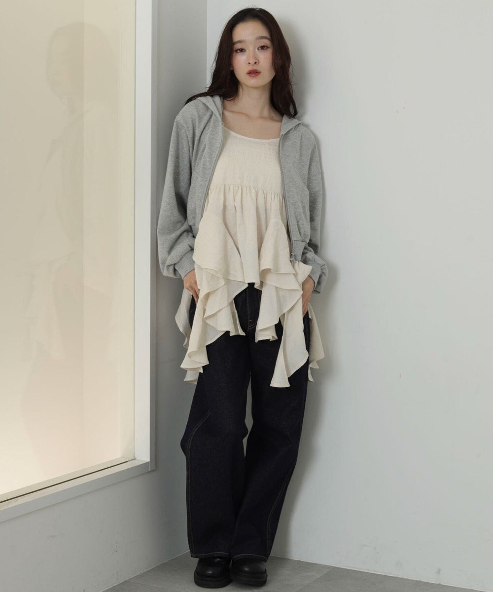 WEGO イレヘムフリルキャミワンピース 