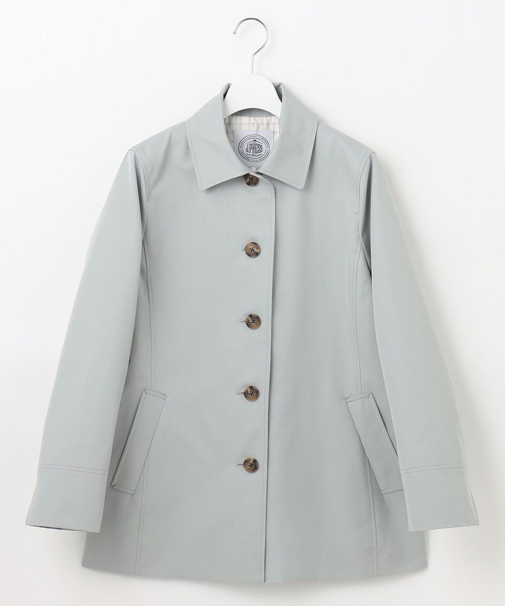 J.PRESS LADIES 【WEB限定カラーあり・撥水】80/2 T/C ツイル ステンカラー ショートコート 