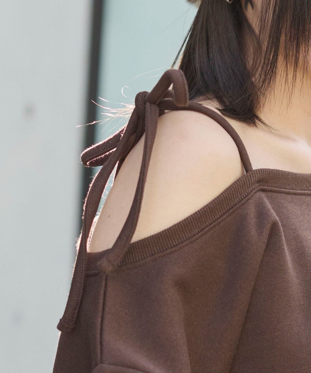 WEGO 裏起毛2WAYグラフィックワンショルBIGスウェット 