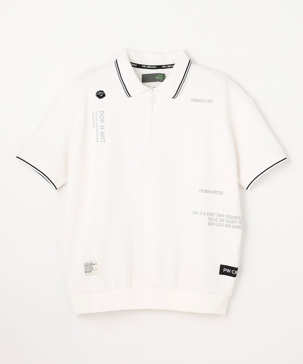 PW CIRCULUS 【WOMEN】ワッフルハーフジップポロ 2026年モデル ゴルフウェア レディース 