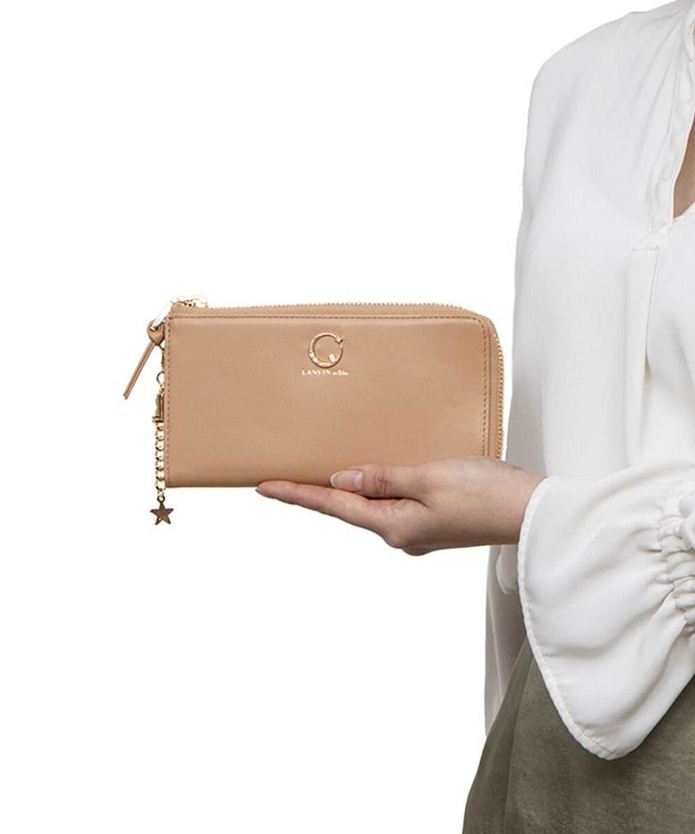 LANVIN en Bleu ルナ Ｌファスナー長財布 